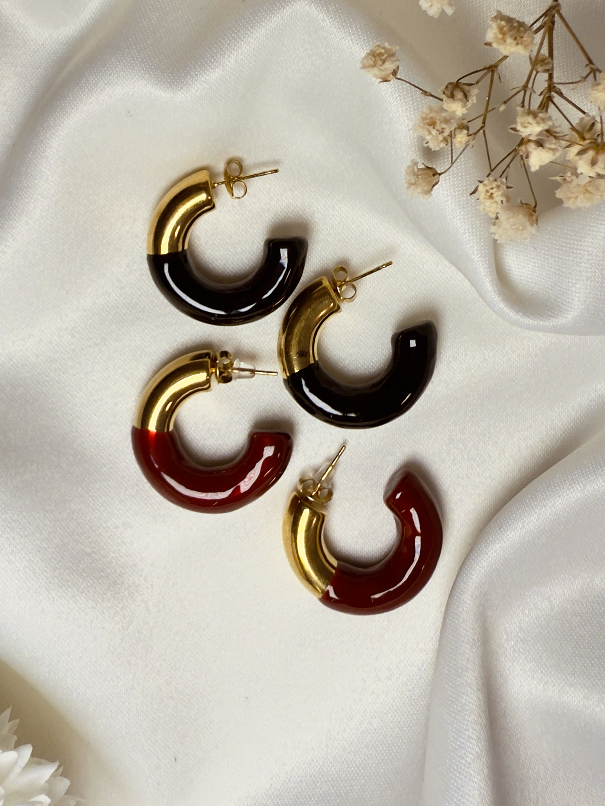 Pendiente Soluna Black