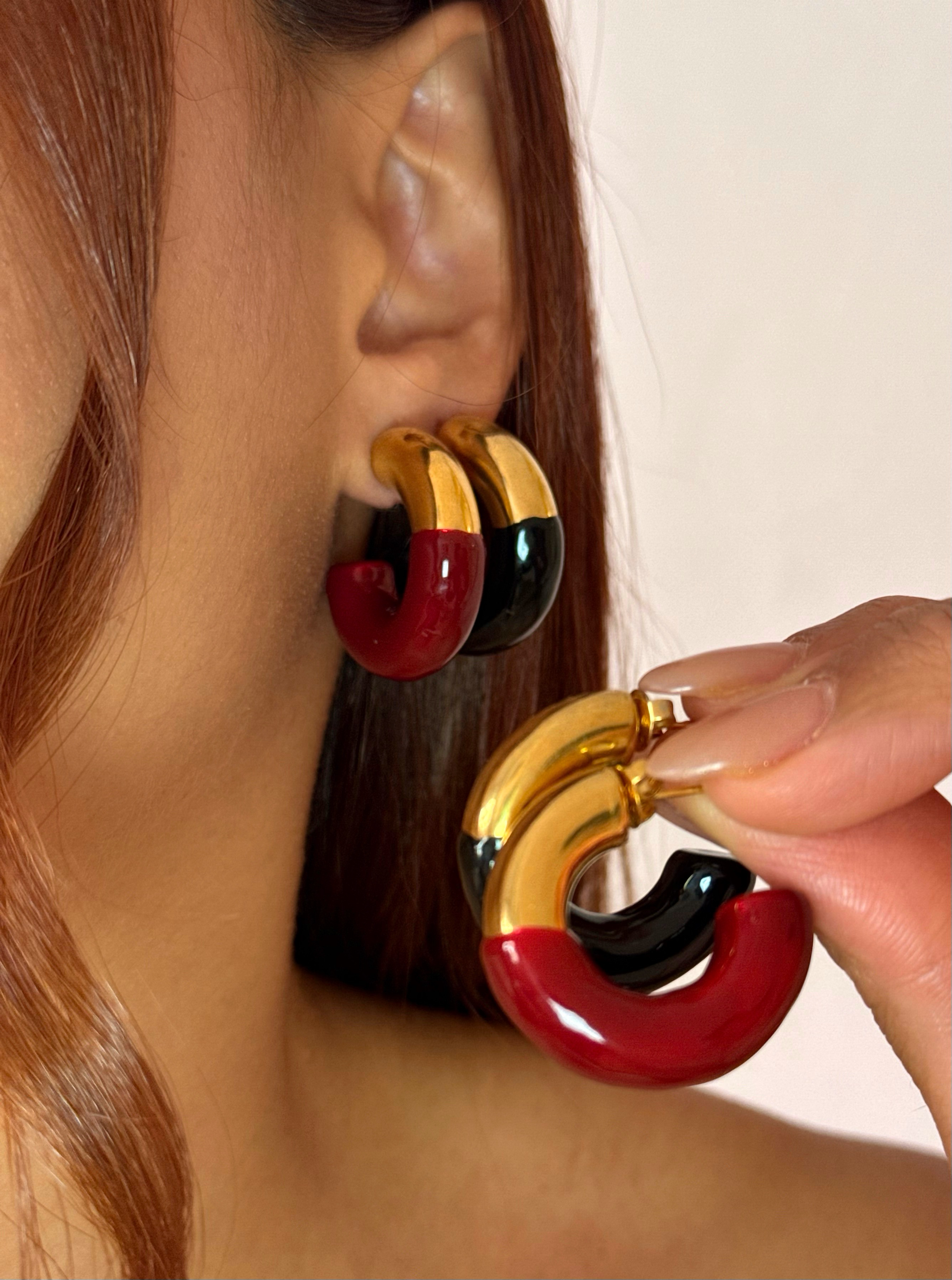 Pendiente Soluna Black