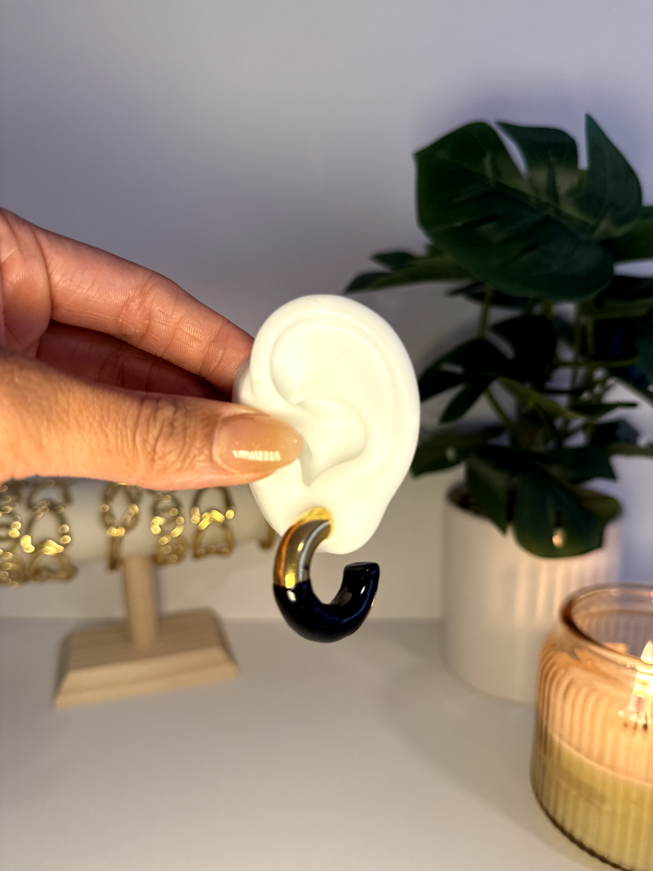 Pendiente Soluna Black